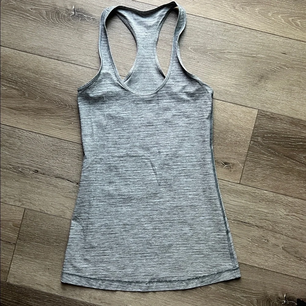 lululemon athletica Heather Gray Racerback Tank - Picture 1 of 3